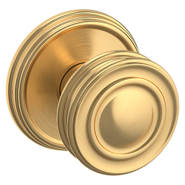 Baldwin Hardware Perilla 5066 con Roseta 5078 — Latón satinado Lifetime — Paso