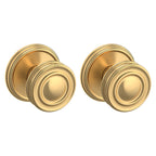 Baldwin Hardware Perilla 5066 con Roseta 5078 — Latón satinado Lifetime — Dummy completo
