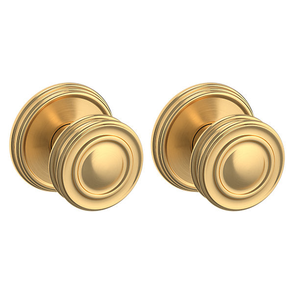 Baldwin Hardware Perilla 5066 con Roseta 5078 — Latón satinado Lifetime — Dummy completo