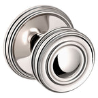 Baldwin Hardware Perilla 5066 con Roseta 5078 — Níquel pulido Lifetime — Paso