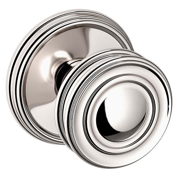 Baldwin Hardware Perilla 5066 con Roseta 5078 — Níquel pulido Lifetime — Paso