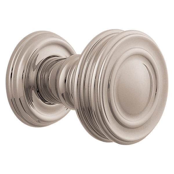 Baldwin Hardware Perilla 5066 con Roseta 5078 — Níquel pulido Lifetime — Dummy completo