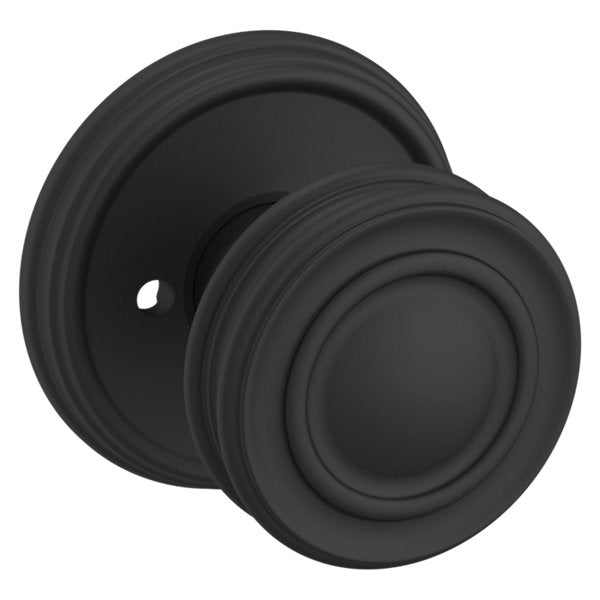 Baldwin Hardware Perilla 5066 con Roseta 5078 — Negro satinado — Privacidad