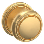 Baldwin Hardware Perilla 5068 con Roseta 5070 — Latón satinado Lifetime — Paso