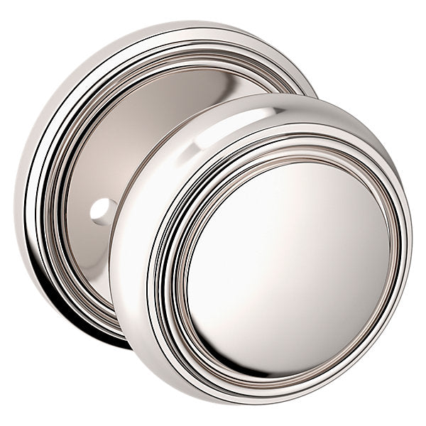 Baldwin Hardware Perilla 5068 con Roseta 5070 — Níquel pulido Lifetime — Privacidad