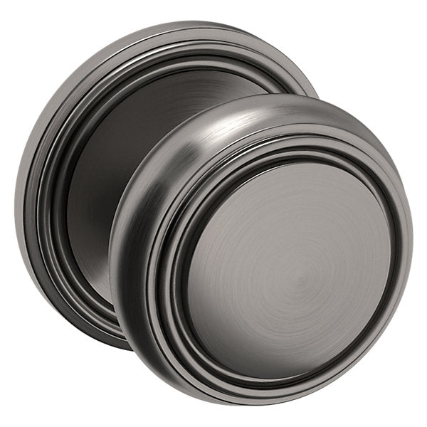 Baldwin Hardware Perilla 5068 con Roseta 5070 — Níquel grafito Lifetime — Paso