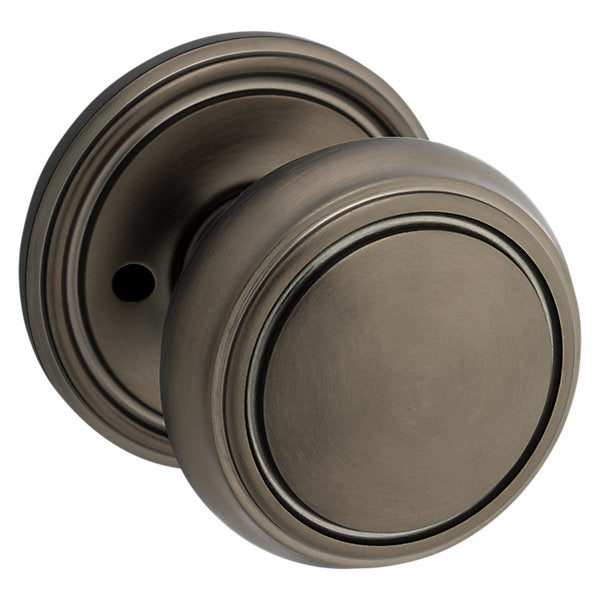 Baldwin Hardware Perilla 5068 con Roseta 5070 — Níquel grafito Lifetime — Privacidad