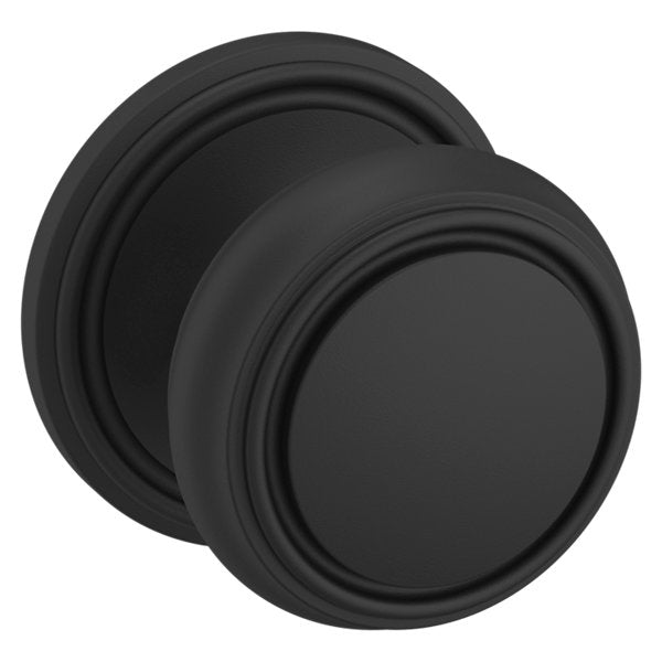 Baldwin Hardware Perilla 5068 con Roseta 5070 — Negro satinado — Paso