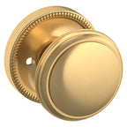 Baldwin Hardware Perilla 5069 con Roseta 5076 — Latón satinado Lifetime — Privacidad