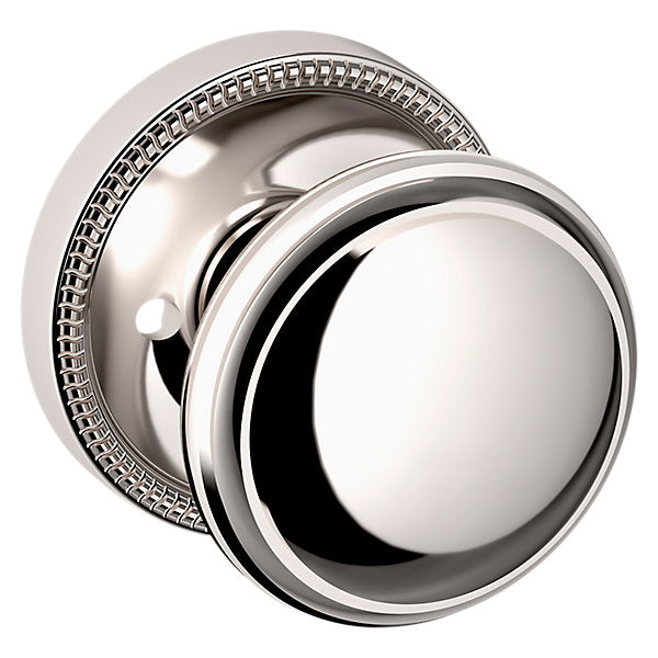 Baldwin Hardware Perilla 5069 con Roseta 5076 — Níquel pulido Lifetime — Privacidad