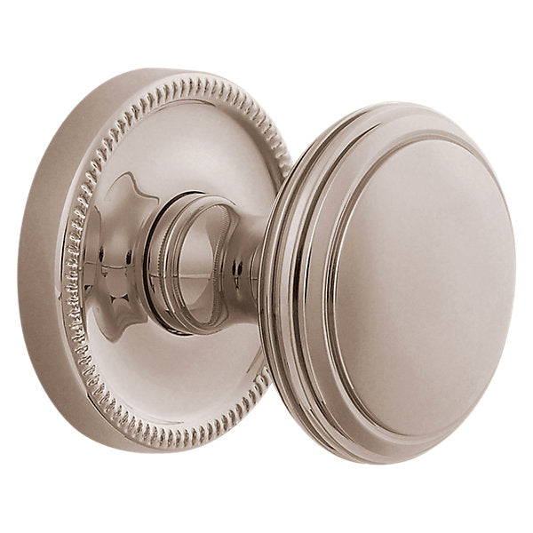 Baldwin Hardware Perilla 5069 con Roseta 5076 — Níquel pulido Lifetime — Dummy completo