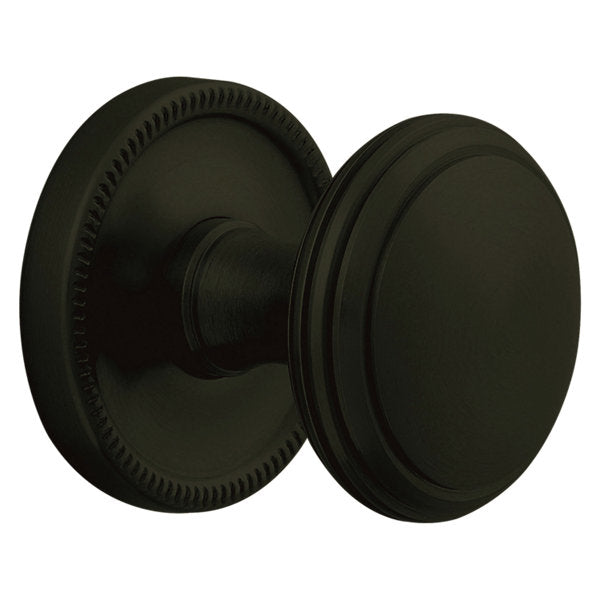 Baldwin Hardware Perilla 5069 con Roseta 5076 — Negro satinado — Dummy completo