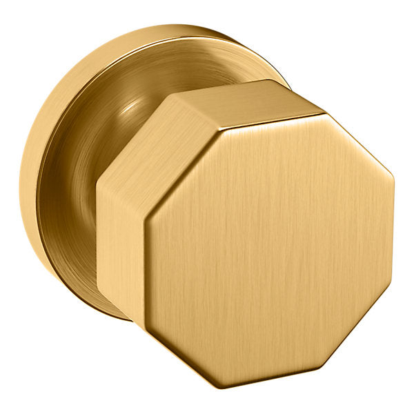 Baldwin Hardware Perilla 5073 con Roseta 5046 — Latón satinado Lifetime — Dummy completo