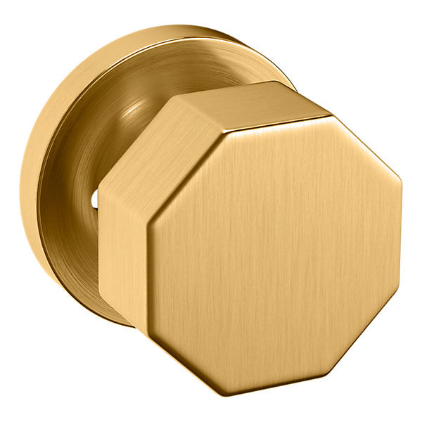 Baldwin Hardware Perilla 5073 con Roseta 5046 — Latón satinado Lifetime — Privacidad