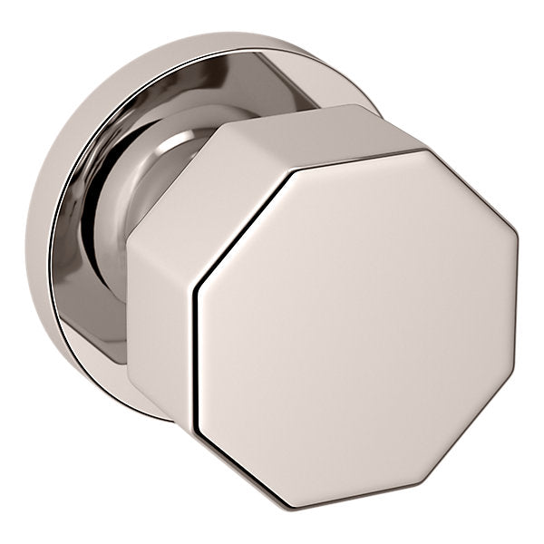 Baldwin Hardware Perilla 5073 con Roseta 5046 — Níquel pulido Lifetime — Paso