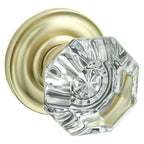 Baldwin Hardware Perilla 5080 Fillmore con Roseta 5048 — Latón satinado Lifetime — Paso