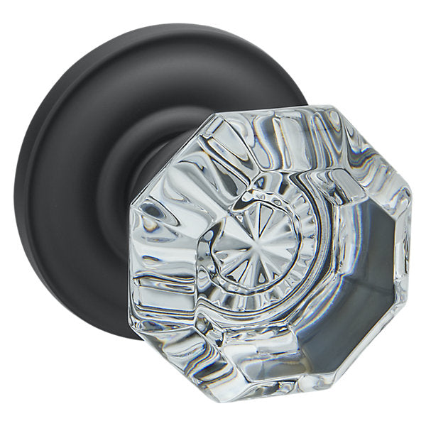 Baldwin Hardware Perilla 5080 Fillmore con Roseta 5048 — Negro satinado — Paso