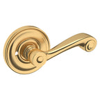 Baldwin Hardware Manija 5103 con Roseta 5048 — Latón satinado Lifetime — Privacidad