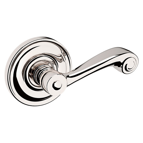 Baldwin Hardware Manija 5103 con Roseta 5048 — Níquel pulido Lifetime — Paso