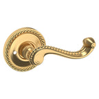 Baldwin Hardware Manija 5104 con Roseta 5004 — Latón satinado Lifetime — Privacidad