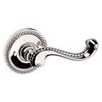 Baldwin Hardware Manija 5104 con Roseta 5004 — Níquel pulido Lifetime — Privacidad
