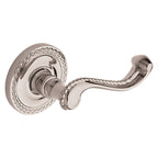 Baldwin Hardware Manija 5104 con Roseta 5004 — Níquel pulido Lifetime — Dummy completo