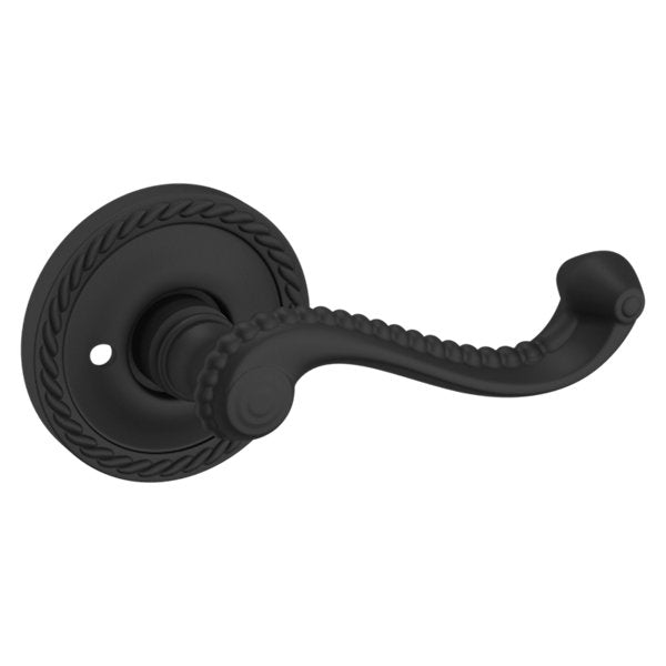 Baldwin Hardware Manija 5104 con Roseta 5004 — Negro satinado — Privacidad