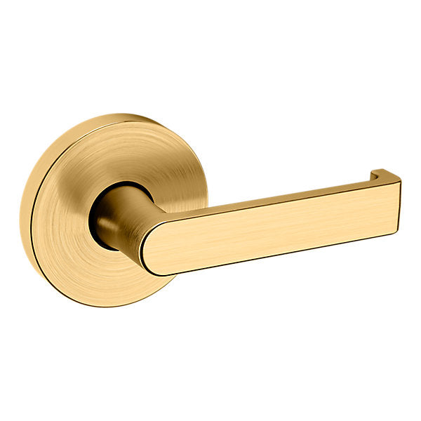 Baldwin Hardware Manija 5105 con Roseta 5046 — Latón satinado Lifetime — Dummy completo