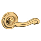 Baldwin Hardware Manija 5108 con Roseta 5048 — Latón satinado Lifetime — Paso
