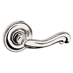Baldwin Hardware Manija 5108 con Roseta 5048 — Níquel pulido Lifetime — Paso