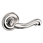 Baldwin Hardware Manija 5108 con Roseta 5048 — Níquel pulido Lifetime — Privacidad