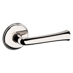 Baldwin Hardware Manija 5112 con Roseta 5075 — Níquel pulido Lifetime — Paso
