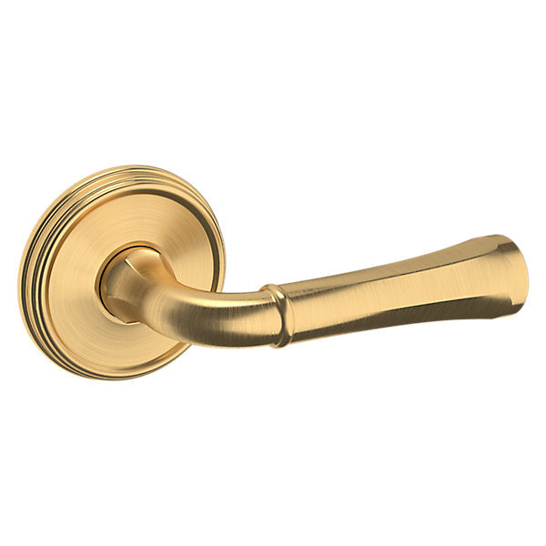 Baldwin Hardware Manija 5113 con Roseta 5078 — Latón satinado Lifetime — Paso