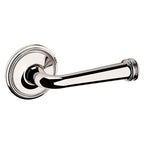 Baldwin Hardware Manija 5116 con Roseta 5070 — Níquel pulido Lifetime — Paso