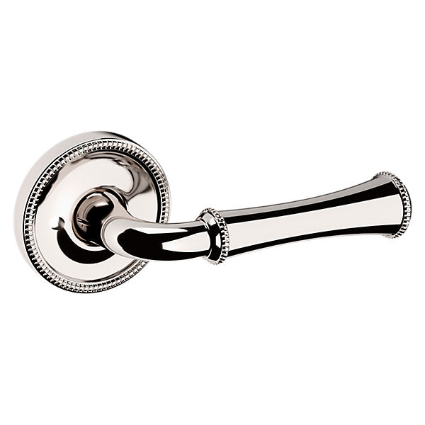 Baldwin Hardware Manija 5118 con Roseta 5076 — Níquel pulido Lifetime — Privacidad