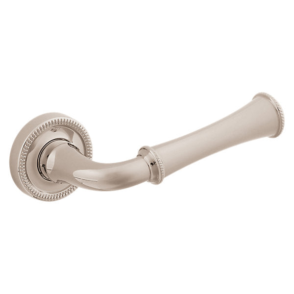 Baldwin Hardware Manija 5118 con Roseta 5076 — Níquel pulido Lifetime — Dummy completo