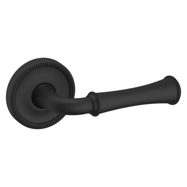 Baldwin Hardware Manija 5118 con Roseta 5076 — Negro satinado — Paso