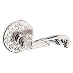 Baldwin Hardware Manija 5121 con Roseta R012 — Níquel pulido Lifetime — Privacidad