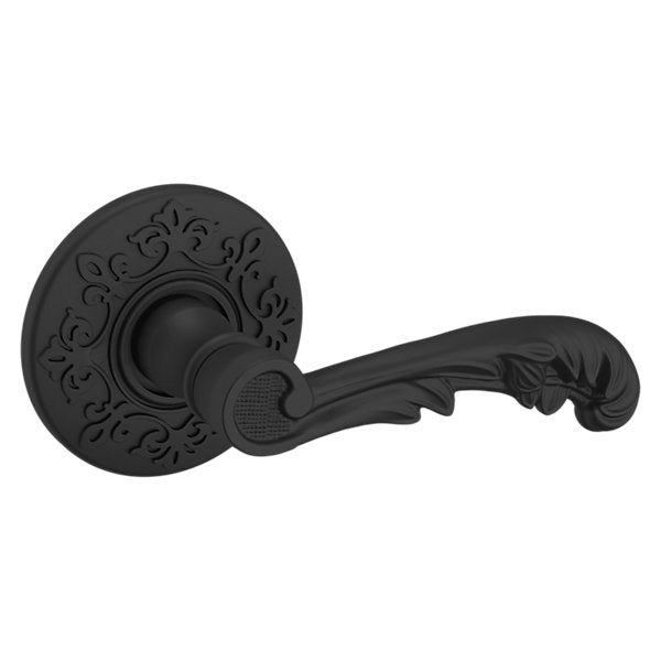 Baldwin Hardware Manija 5121 con Roseta R012 — Negro satinado — Paso
