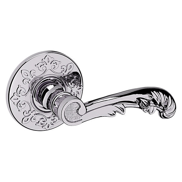 Baldwin Hardware Manija 5121 con Roseta R012 — Cromo pulido — Dummy completo