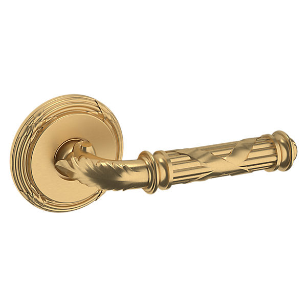 Baldwin Hardware Manija 5122 con Roseta 5022 — Latón vintage — Paso