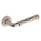Baldwin Hardware Manija 5122 con Roseta 5022 — Níquel pulido Lifetime — Dummy completo