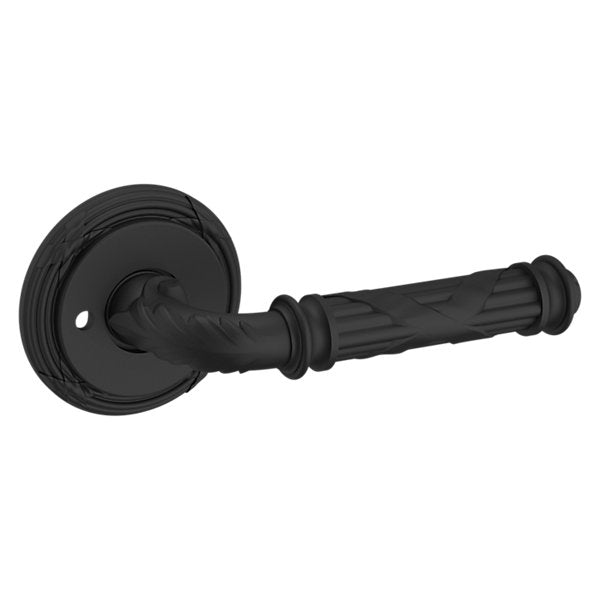 Baldwin Hardware Manija 5122 con Roseta 5022 — Negro satinado — Privacidad
