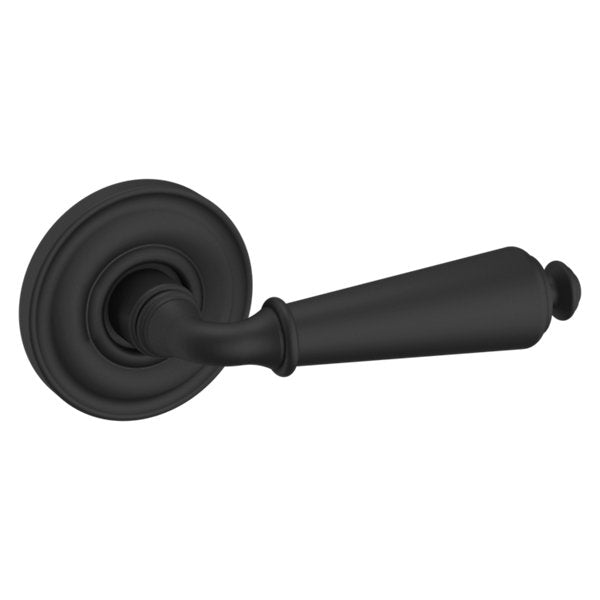 Baldwin Hardware Manija 5125 con Roseta 5048 — Negro satinado — Paso