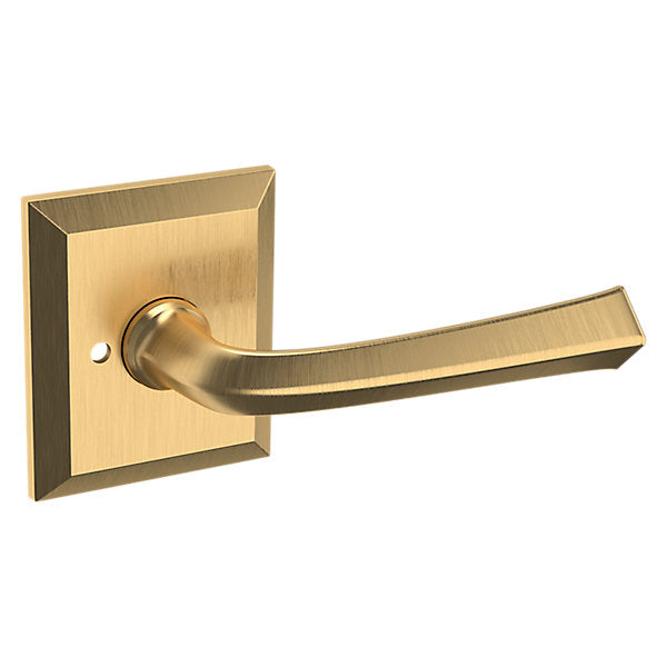 Baldwin Hardware Manija 5141 con Roseta R033 — Latón satinado Lifetime — Privacidad