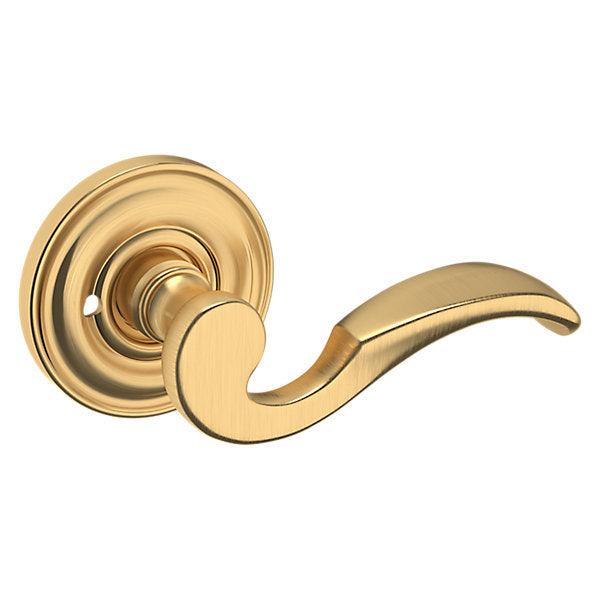 Baldwin Hardware Manija 5152 con Roseta 5017 — Latón satinado Lifetime — Privacidad