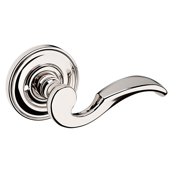 Baldwin Hardware Manija 5152 con Roseta 5017 — Níquel pulido Lifetime — Privacidad