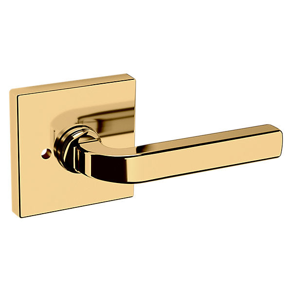 Baldwin Hardware Manija 5190 con Roseta R017 — Latón pulido Lifetime (PVD) — Privacidad