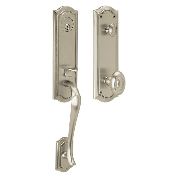 Baldwin Hardware Juego de Entrada 85327 Bethpage Doble Cilindro — Níquel satinado Lifetime