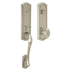 Baldwin Hardware Juego de Entrada 85327 Bethpage Doble Cilindro — Níquel satinado Lifetime